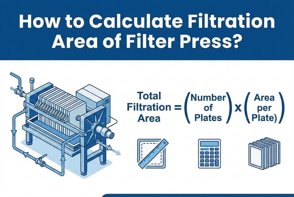 how to calculate filtration area of filter press