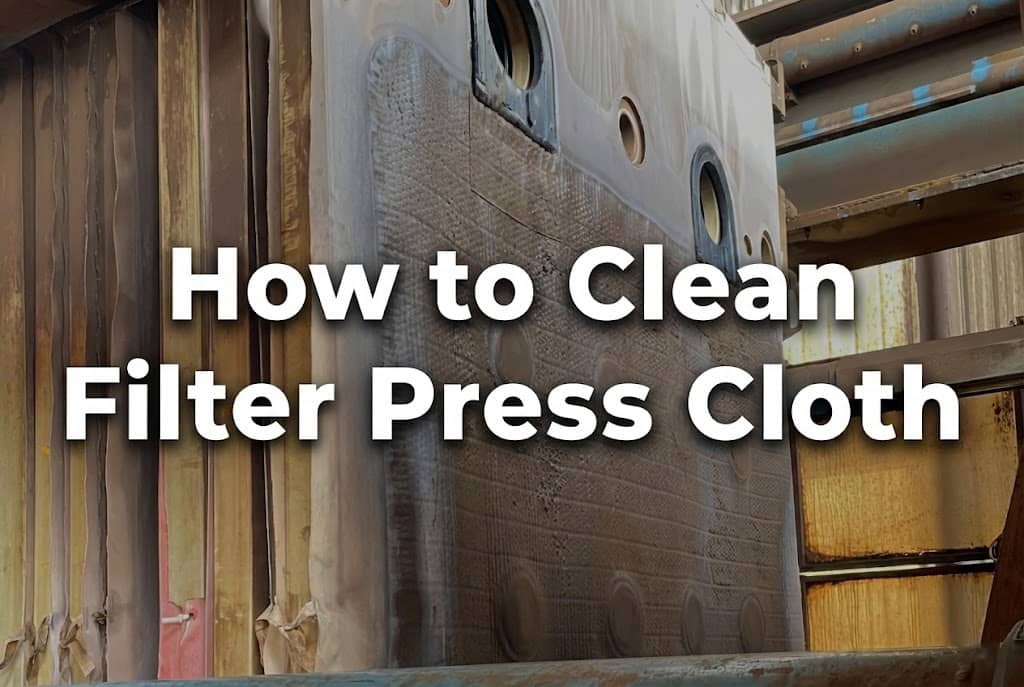 how to clean filter press cloth