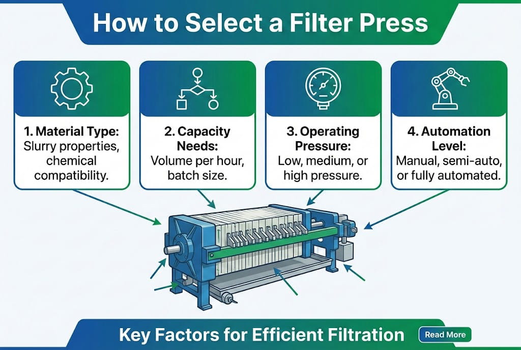 how to select filter press