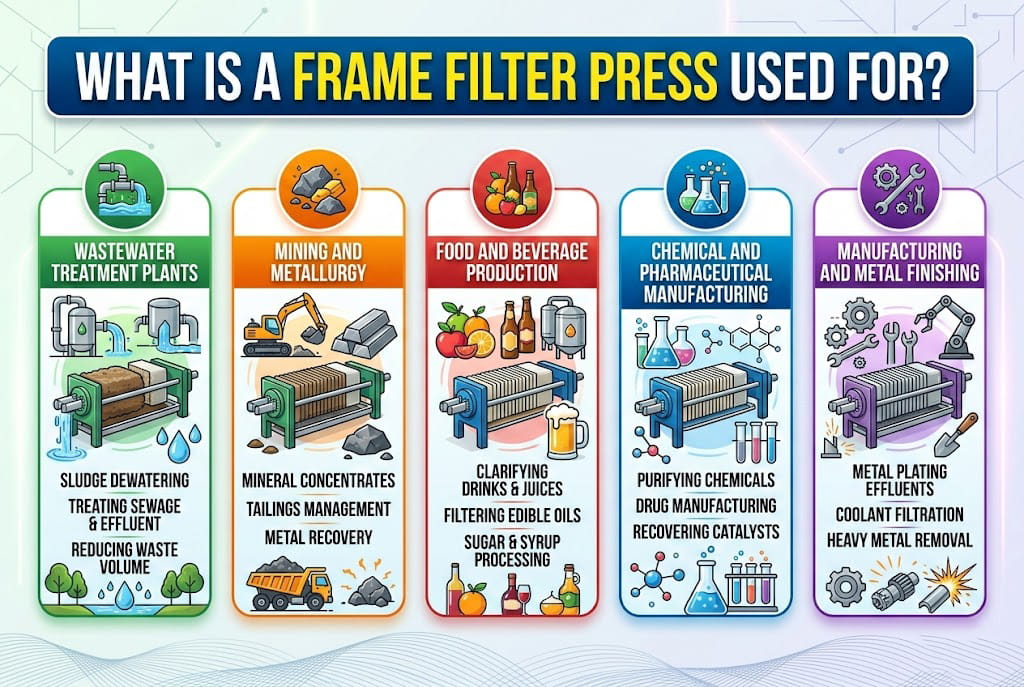 what is a frame filter press used for