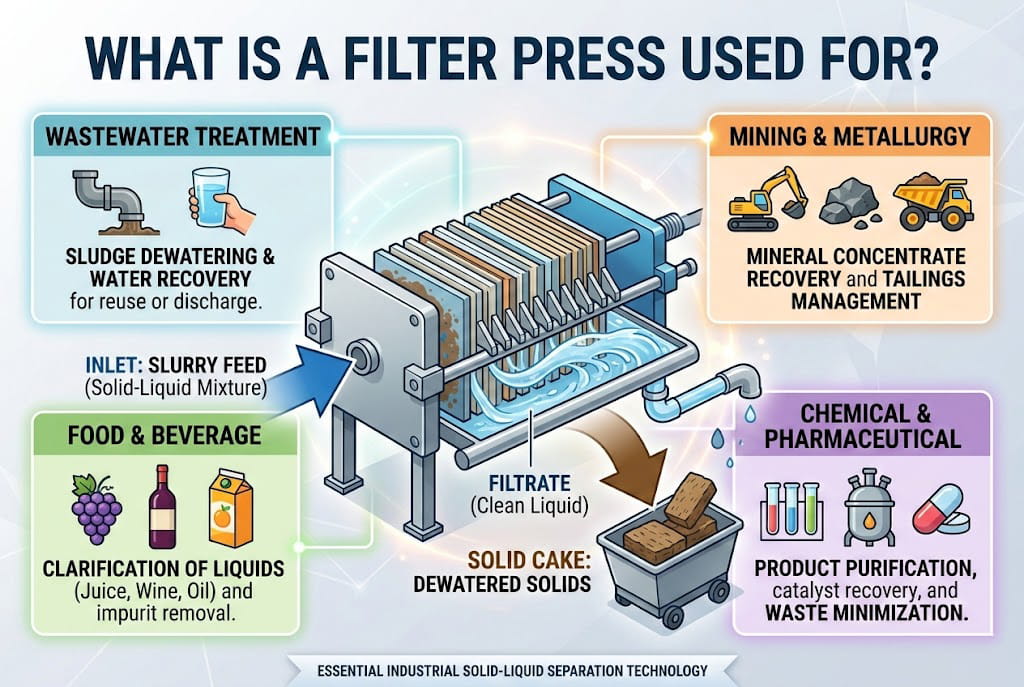 what is a filter press used for