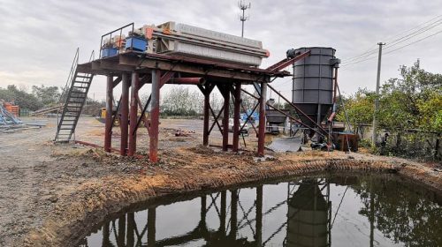 filter press use in tailings disposal picture